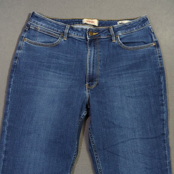 Wrangler Jeans Women's 32M Blue High Rise Bold Boot Western Cowgirl Rodeo - Picture 6 of 14